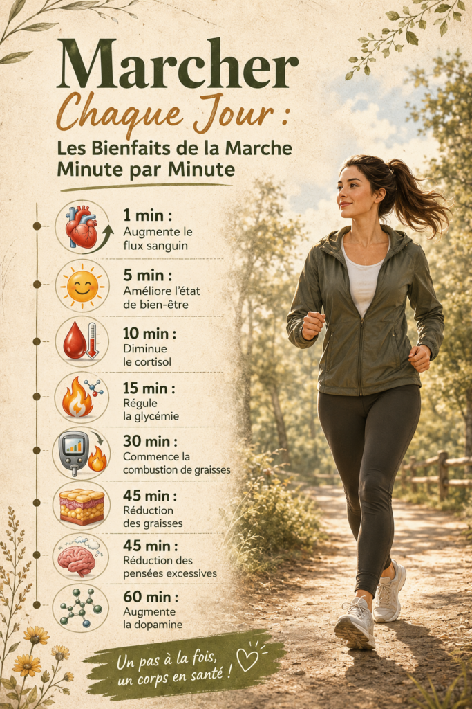 Femme marchant dans un parc, profitant des bienfaits de la marche quotidienne