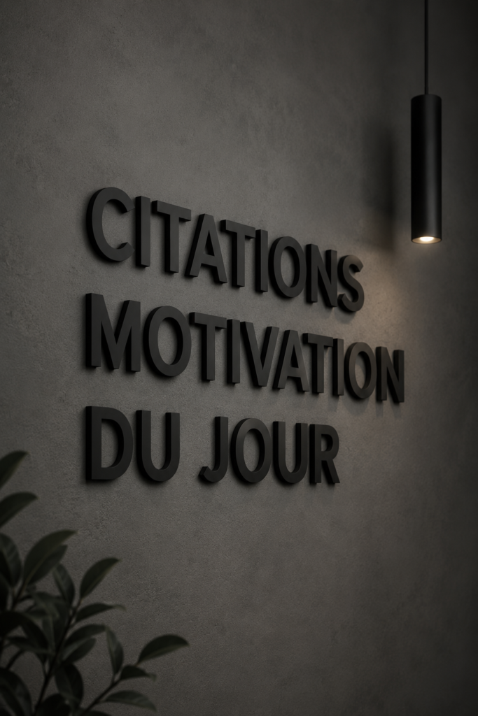 Un joli carnet d'inspiration avec des citations motivantes écrites à la main.