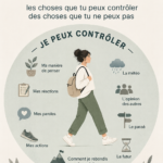Femme méditant dans un parc, refletant sur le contrôle et l'acceptation