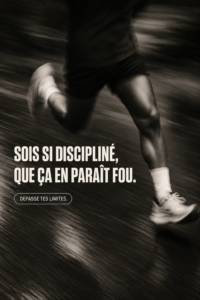 Femme souriante appliquant sa routine de discipline au quotidien.