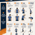 Femme effectuant des exercices d'échauffement d'une durée de 10 minutes