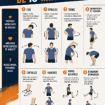 Femme effectuant des exercices d'échauffement d'une durée de 10 minutes