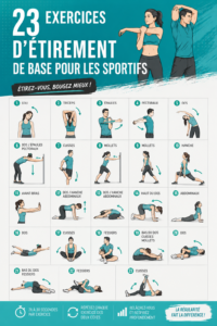 Femme effectuant des étirements en salle de sport, mettant en avant la flexibilité.