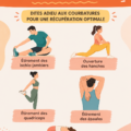 Femme faisant des étirements post-entraînement pour éliminer les courbatures.