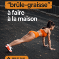 Femme faisant des exercices de fitness à domicile