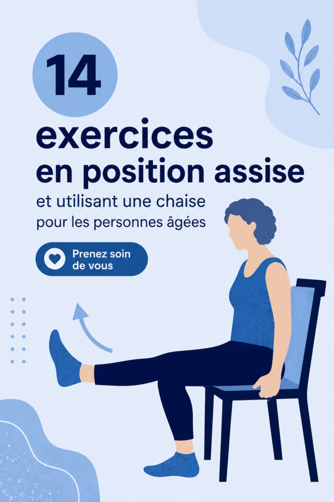Exercices sur chaise pour seniors dans un cadre convivial.