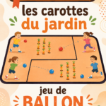 Un groupe d'enfants jouant à un jeu de jardin avec un ballon