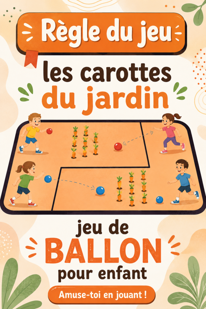 Un groupe d'enfants jouant à un jeu de jardin avec un ballon