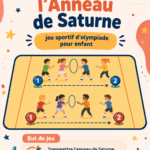 Enfants jouant au jeu Anneau de Saturne dans un parc
