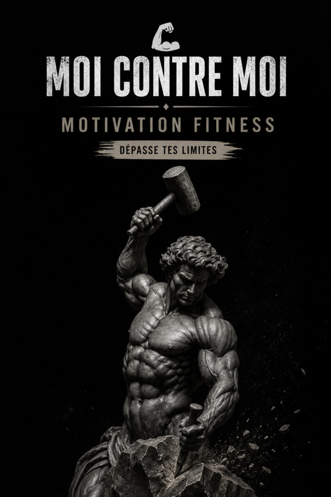 Illustration de la motivation et du fitness inspiré par l'esthétique grecque, évoquant la passion pour le bien-être.
