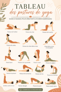 Femme pratiquant une posture de yoga dans un cadre serein
