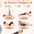 Femme réalisant des exercices abdominaux pour un ventre tonique