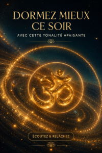Femme écoutant des sons apaisants pour mieux dormir