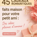 Un joli cadeau fait maison pour un partenaire, enveloppé avec soin.