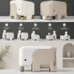 Trotteur évolutif coloré adapté à un bébé qui apprend à marcher