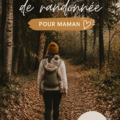 Maman et enfant en randonnée dans la nature, souriant et heureux