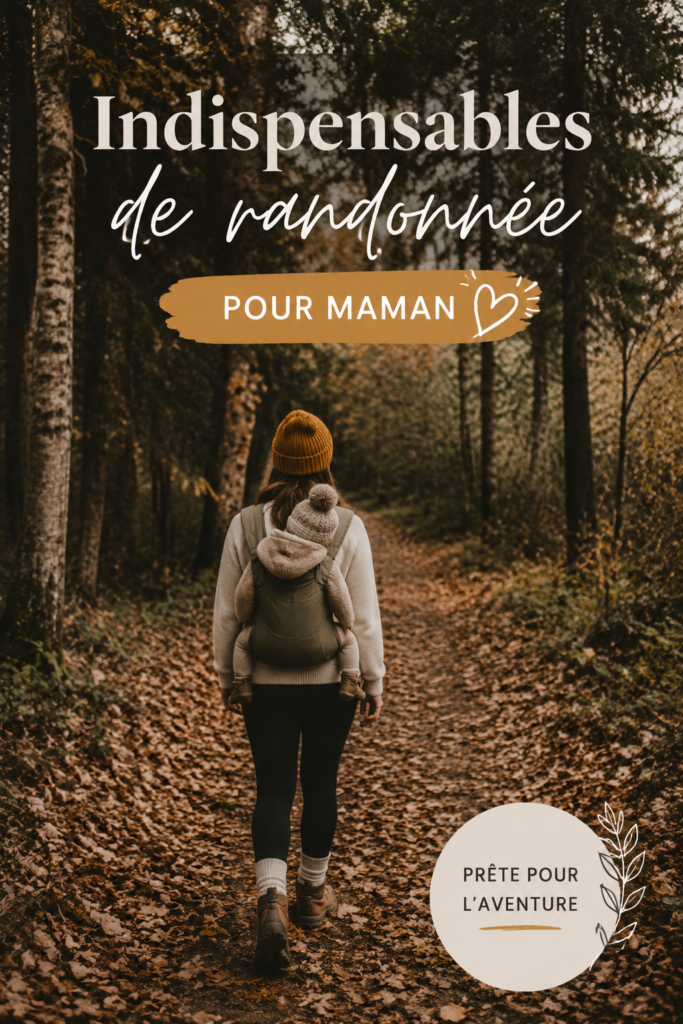Maman et enfant en randonnée dans la nature, souriant et heureux