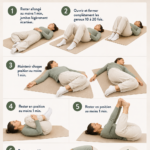 Femme pratiquant des exercices de relaxation pour améliorer son sommeil