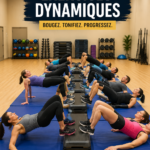 Entraînement collectif dynamique avec des femmes s'entraînant ensemble en extérieur.