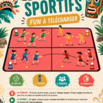 Jeux sportifs imprimables pour des moments en famille