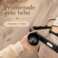Une mère marchant avec son bébé dans un parc verdoyant, souriant et profitant de la nature.