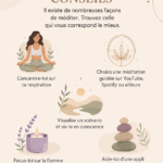 Femme méditant dans un cadre apaisant