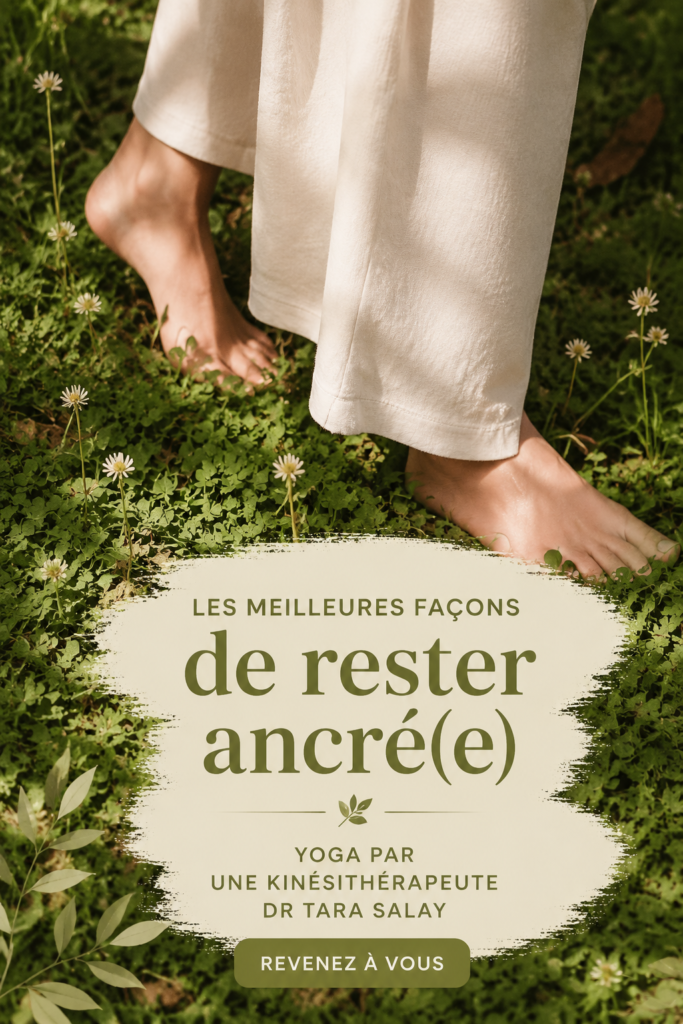 Femme pratiquant le yoga pour renforcer son ancrage et son bien-être