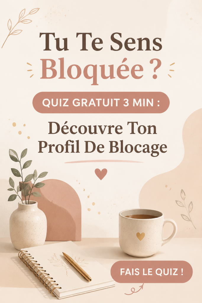 Une femme réfléchissant à ses émotions devant un questionnaire de quiz