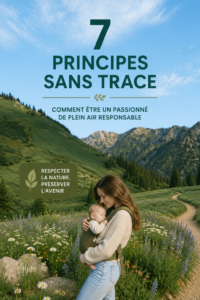 Une femme pratiquant la randonnée tout en respectant les principes écoresponsables en pleine nature.