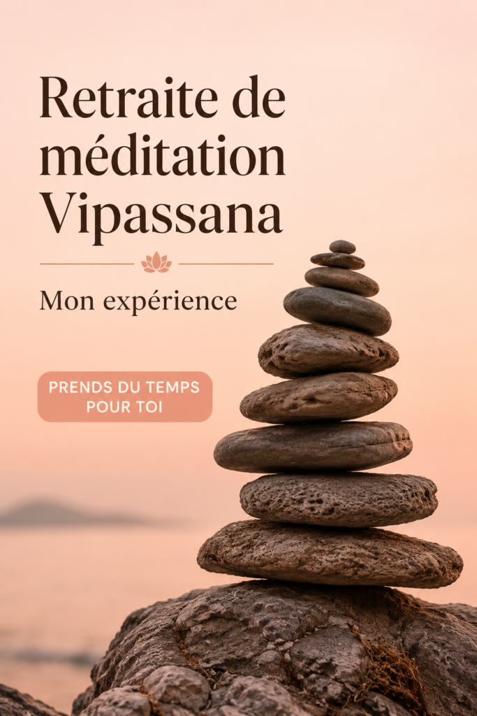 Une femme méditant paisiblement lors d'une retraite Vipassana en pleine nature.