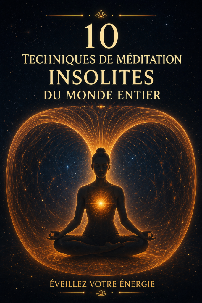 Une femme méditant en pleine nature, dans un cadre serein, représentant des techniques de méditation du monde.