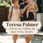 Teresa Palmer câline son bébé Bodhi dans un moment d'intimité.