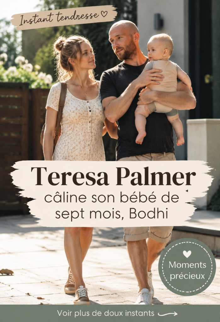 Teresa Palmer câline son bébé Bodhi dans un moment d'intimité.