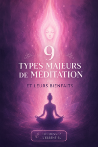 Femme méditant paisiblement dans un cadre naturel.