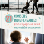 Famille heureuse se préparant à voler avec un bébé