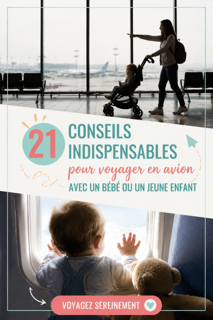 Famille heureuse se préparant à voler avec un bébé