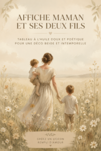 Décoration murale vintage pour une chambre d'enfant baignée de douceur