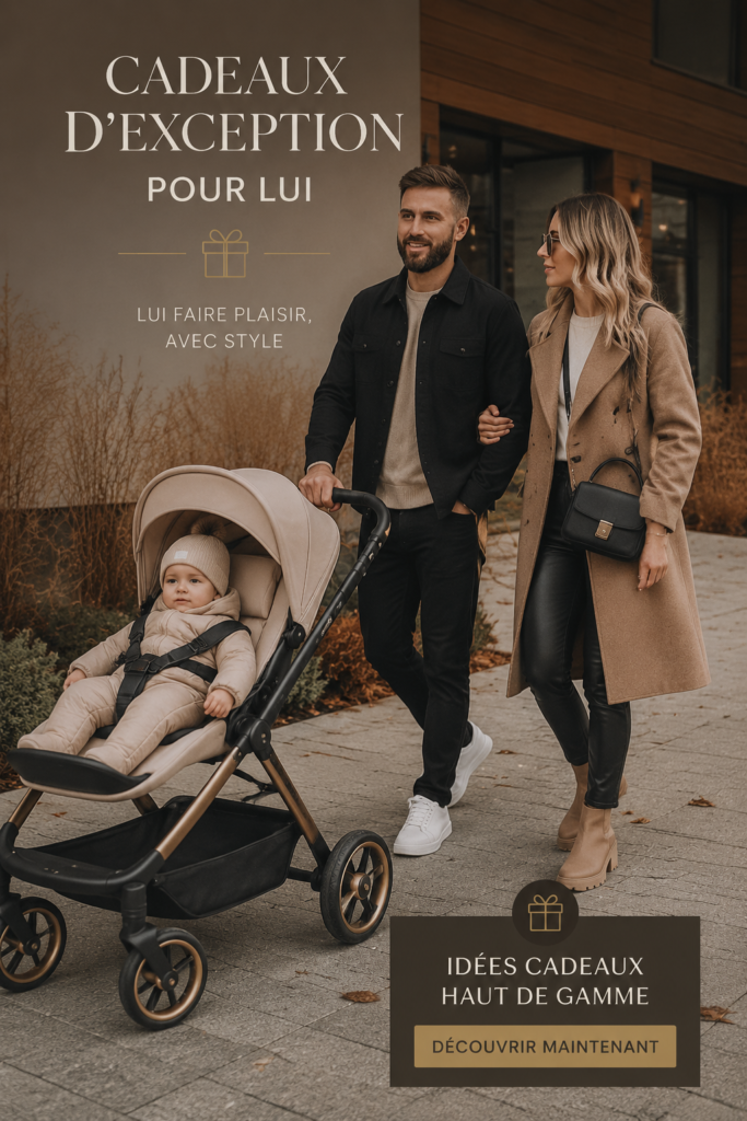 Cadeaux de luxe pour hommes sur une table élégante