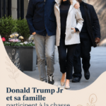 Une famille s'amusant lors d'une chasse aux œufs de Pâques à Mar-A-Lago, avec des sourires et des œufs colorés.