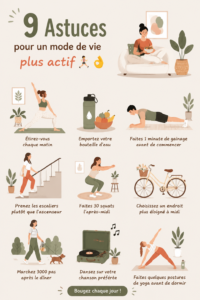 Femme faisant de l'exercice en extérieur, symbolisant un mode de vie actif et sain.