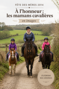 Mamans cavalières célébrées à la fête des mères entourées de leurs chevaux
