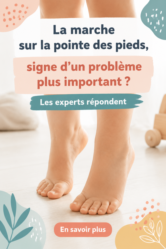 Enfant marchant sur la pointe des pieds dans un parc, illustrant une inquiétude parentale.