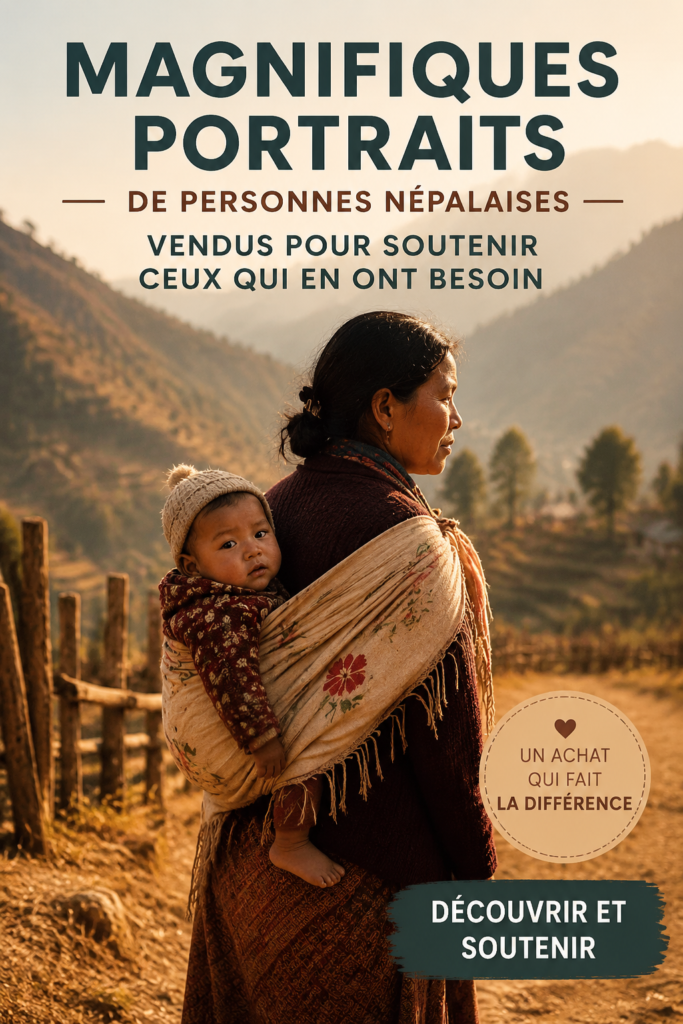 Capture d'un portrait népalais souriant, représentant la diversité culturelle du Népal.
