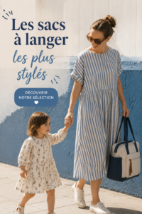 Un chic sac à langer en cuir sur fond neutre, illustrant le style moderne pour mamans.