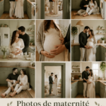 Séance photo maternité à domicile avec une maman et ses enfants