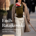 Emily Ratajkowski en promenade avec son fils à Tribeca, New York