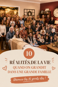 Une grande famille réunie dans un parc, souriante et pleine de vie.