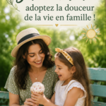 Une famille joyeuse réunie autour d'un repas en pleine nature, savourant le moment ensemble.