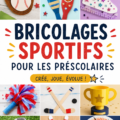 Un enfant s'amusant en créant un objet sportif avec des matériaux recyclés.