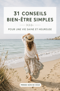 Femme souriante profitant de conseils bien-être pour une vie saine